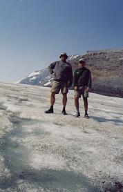 Na ledovci Athabaska, Kanada
