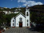 Plocha ped kostelem ve mst Riberia Brava, ostrov Madeira