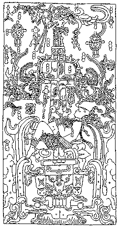Pacalova nhrobn deska, pevzato z (7), Palenque, Mexiko