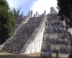 Temple of the large tables, Chichen Itzá, Mexiko