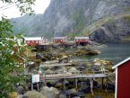 Rorbu - tradin obydl seznnch ryb v osad Nussfjord