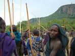 Jihozápadní Etiopie, údolí Omo, Kibish:Muž na slannosti Donga