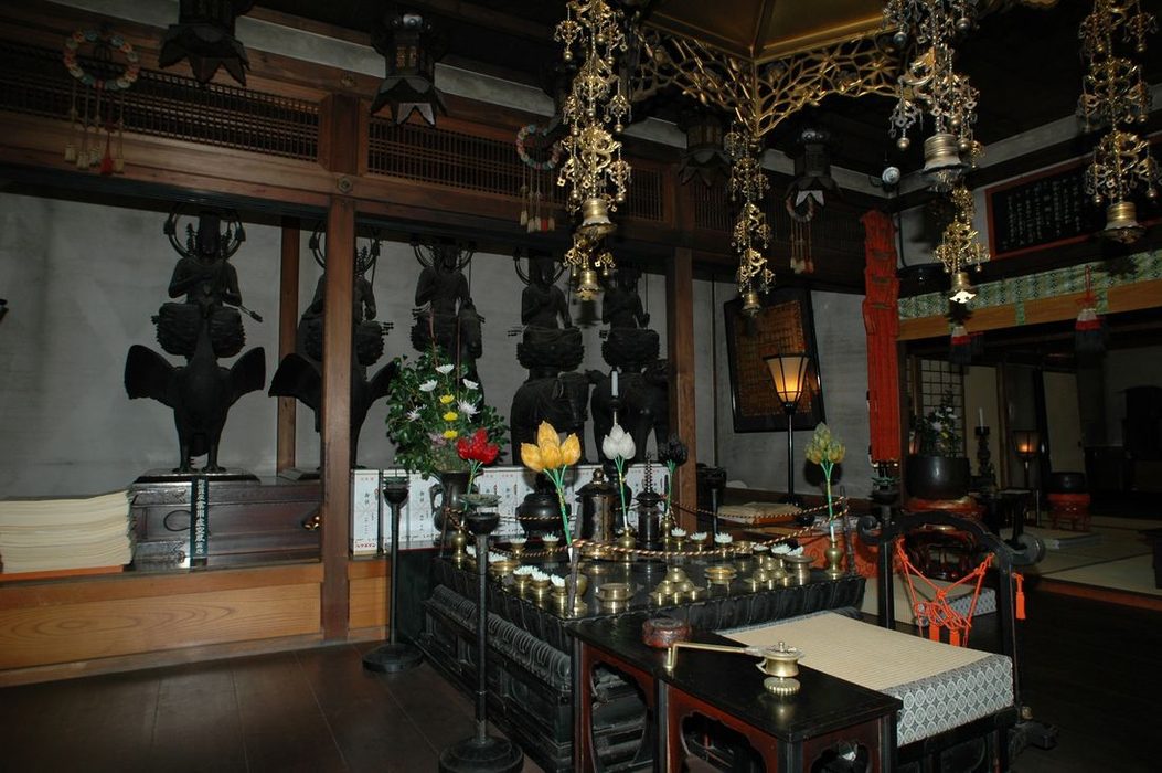 Obrzky k cestopisu Japonsko: Interir tradin zazenho domu