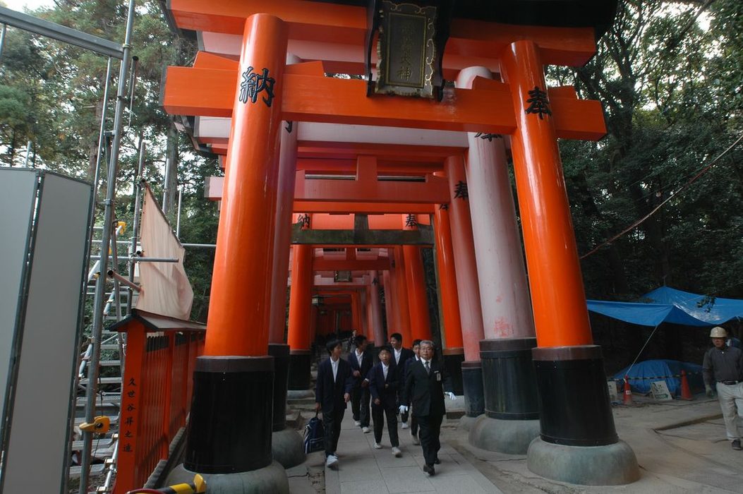 Obrzky k cestopisu Japonsko: Svatyn Deseti tisc tori - Fushimi Inari ve mst Kyto