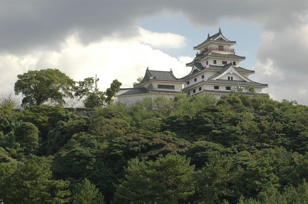 Obrzky k cestopisu Japonsko: nevelk hrad Katsura v Karatsu