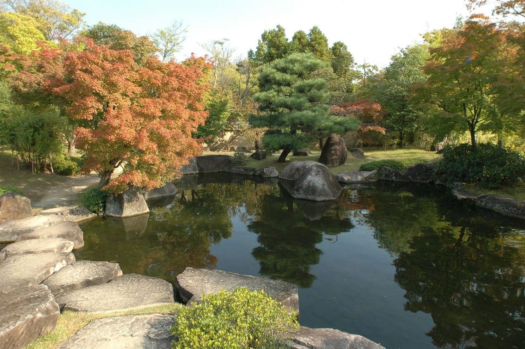 Obrzky k cestopisu Japonsko: Zahrady Kokoen nedaleko hradu Himeji