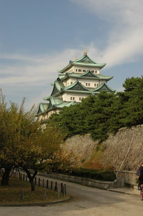 Obrzky k cestopisu Japonsko: hrad ve mst Nagoya