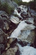 Potok na trase Chilkoot trailu, Aljaka