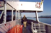 Na palub trajektu, kter ns pevel do Juneau, jsme strvili dv noci
