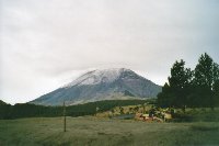 Sopka Popocatepetl, foceno z Cortzova sedla | Mexiko