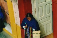 Indiánská prodavačka v San Christobal de las Casas | Mexiko