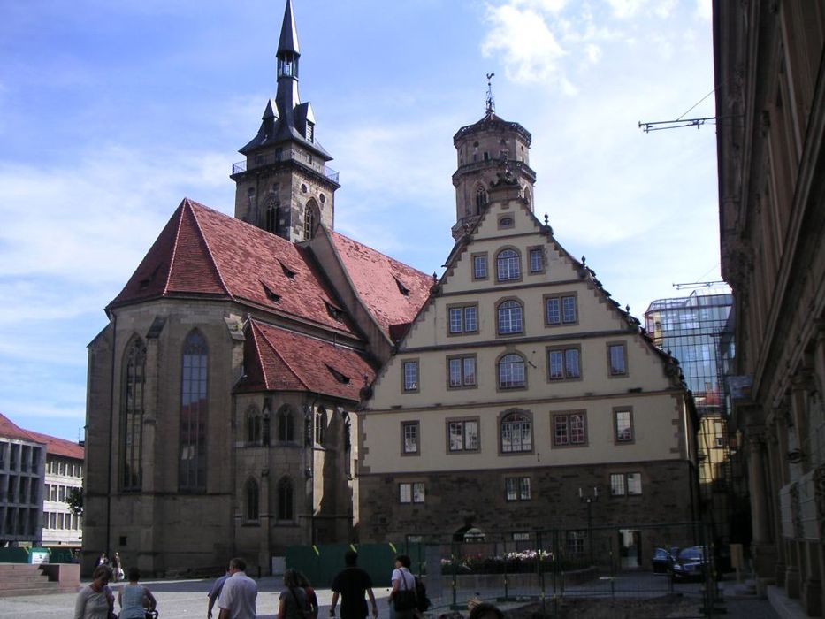 Obrzky k cestopisu Stuttgart - Stiftkirche a Fruchtkasten