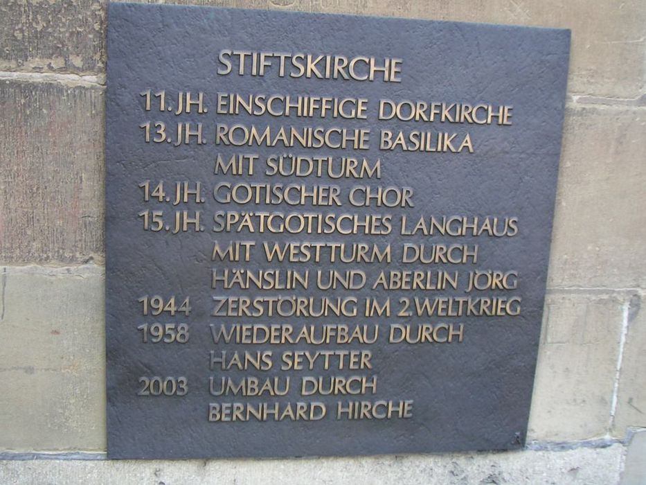 Obrzky k cestopisu Stuttgart - Stiftkirche - historie