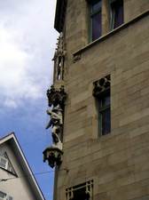 Detail vzdoby jedn z budov v Bohnenviertel
