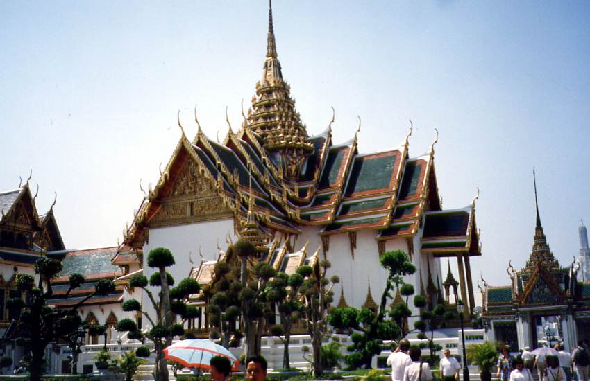 Obrzky k cestopisu Thajsko - Bangkok - stechy krlovskho palce