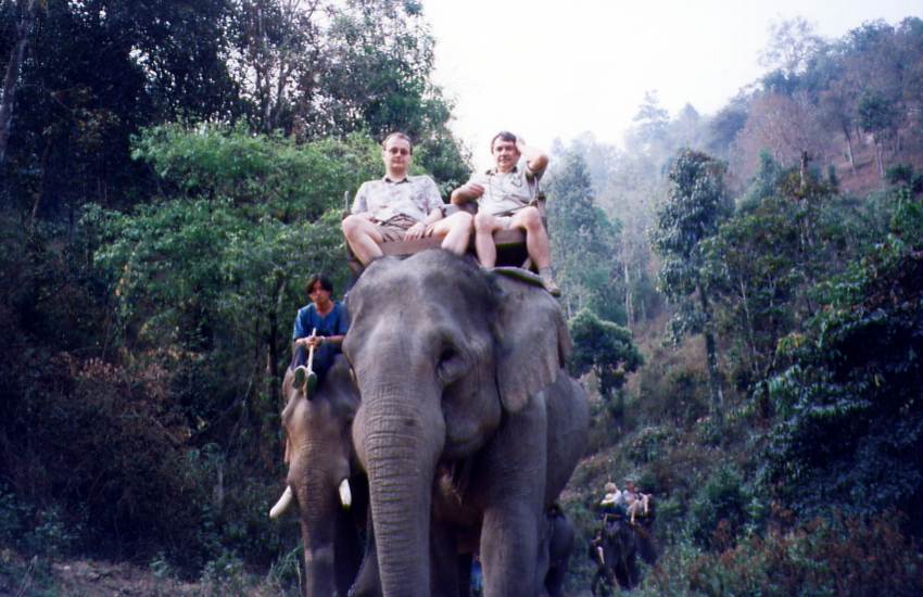 Obrzky k cestopisu Severn Thajsko - Projka na slonech