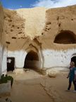 Nádvoří obydlí troglodytů, Matmata, Tunis