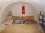 Jedna z místností, obydlí troglodytů, Tunis