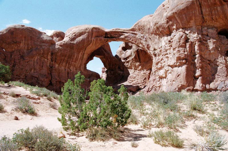 Obrzky k cestopisu parky zpadu USA - Double Arch
