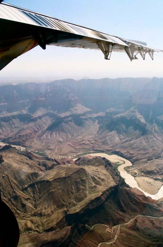 Obrzky k cestopisu prodn krsy zpadu Spojench Stt Americkch - Grand Canyon z letadla