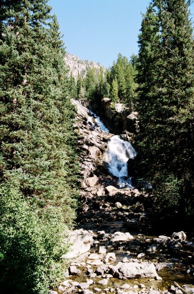 Obrzek k cestopisu parky zpadn sti USA - Poho Grand Teton - Hidden Falls