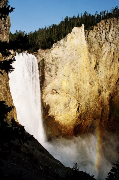 Obrzky k cestopisu nrodn parky zpadu USA - Yellowstone - Lower Fall