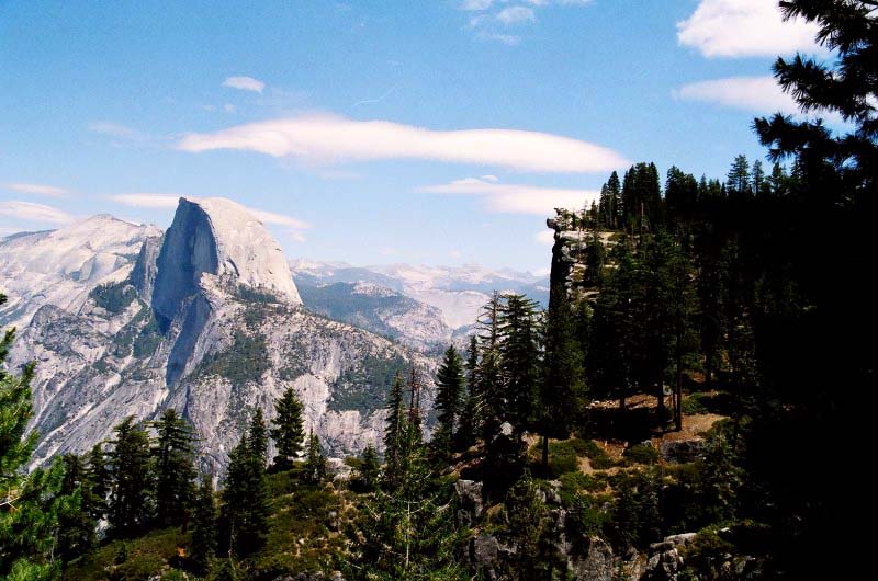 Obrzky k cestopisu nrodn a sttn parky Spojench Stt Americkch - Yosemite - Half Dome
